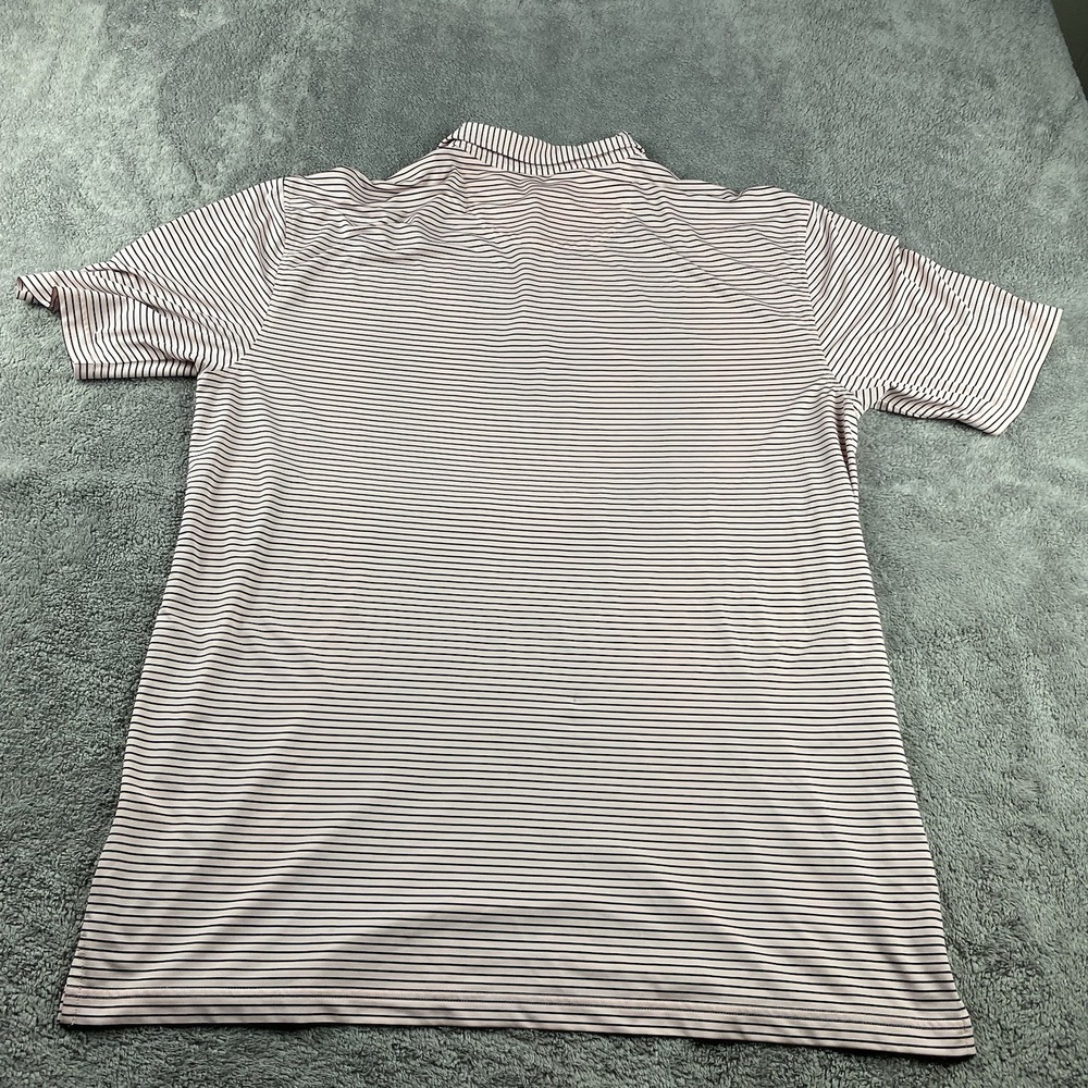 Augusta National Polo‎ Shirt Mens XL Pink Blue Striped Golf Performance - Picture 9 of 15